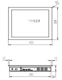 10001 17 pulgadas panel táctil industrial PC computadora Windows 10 I7 8550U CPU