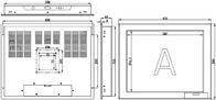 X170Z 17&quot; 800:1 Pantalla táctil industrial / Pantalla táctil LCD industrial