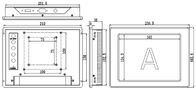 8 pulgadas PC Industrial pantalla táctil Monitor DC 12V Interfaz 250 cd/m2 Brillo
