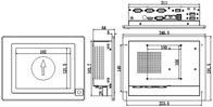 Panel táctil industrial de 8 pulgadas PC Windows 10 HM76 Chip 4G Memoria DDR3
