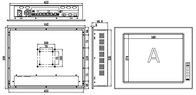 IP65 17&quot; PC industrial pantalla táctil monitor 1 ranura extendida I3 I5 I7 CPU de escritorio