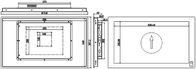 Panel táctil industrial de pantalla ancha PC de 24,6 pulgadas 4G DDR3