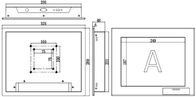 80001 12.1&quot; Panel táctil industrial Monitor de PC que admite altas y bajas resoluciones