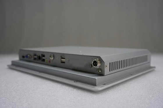 Fuente de alimentación de 12 V de corriente continua Panel táctil industrial PC 400 cd/m2 Procesador Intel Atom N270