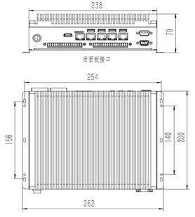 2U Computadoras Industriales Incorporadas Sin Ventilador 4G Memoria 64GB Unidad de Estado Sólido