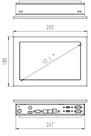 10.1&quot; Panel industrial táctil resistivo PC Modulo de comunicación Wi-Fi/Bluetooth/4G escalable