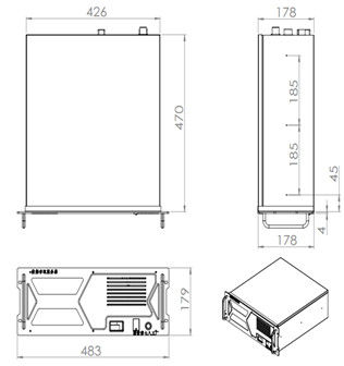 Intel B560 PC de montaje industrial robusto con almacenamiento MSATA de 20 kg de peso
