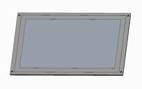 X215R-03 21.5' de pantalla LCD de vehículo capacitiva táctil de alto brillo Métodos de instalación múltiple